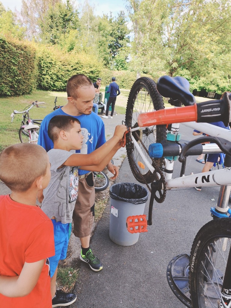 Atelier vélo au Bauloy